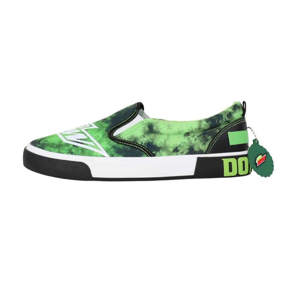 Mountain Dew Green Slip-On Sneakers Skater Soda Pop Size 11 - Picture 6 of 7